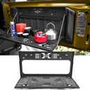 X-Style Tailgate Table for Jeep Wrangler JK JL 2007-2026, US Flag Drop Down Rear Cargo Shelf, Rattle-Free Foldable Molle Panel, Overlanding Camping Gear