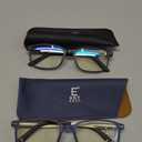 EASY READ 2 Pairs Sporty Style Reading Glasses for Men，Rectangular TR90 Blue Light Blocking Readers with Spring Hinge