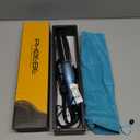 Phoebe Curling Iron Brush Anti-Scald Bristles Instant Heat Up Dual Voltage Ceramic Tourmaline Ionic Hair Curling Wand for All Hair Types (1 Inch)