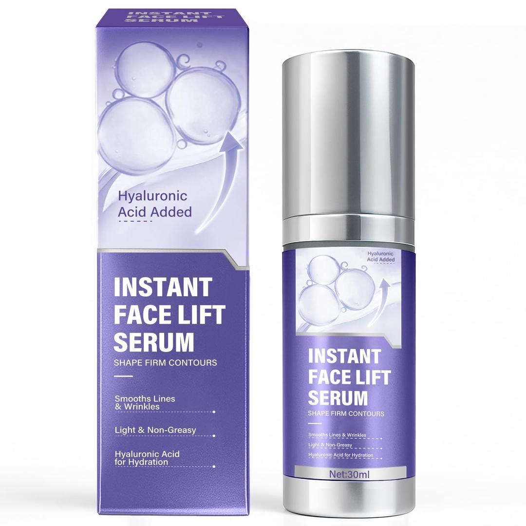 Instant Face Lift Serum  Women's Instant Face Lift Serum, Firming/Tightening Skin, Targeting Sagging Skin and Fine Lines, Gentle Wrinkles, Contains Moisturizing Formula, 30ml – 1PCS