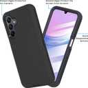 Designed for Samsung Galaxy A16 5G Case with Built-in Screen Protector, Belt Clip Holster, Heavy Duty Shockproof Drop Protection Military Grade Cover with Kickstand (Black)