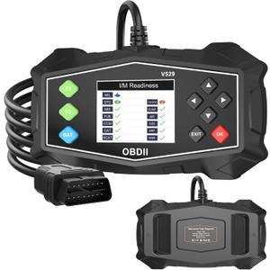 OBD2 Scanner Diagnostic Code Reader,Automotive OBD II Engine Light,Battery Tester,Mode 6, Mode 8 & I/M Readiness,OBDII Scan Tool for All OBDII Cars 1996+ (Black)