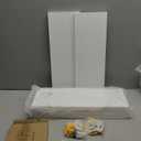 WOPITUES White Floating Shelves Set of 6,Wood for Bedroom,Modern Wall Decor,Bathroom Storage,Book Living Room[Upgraded]White (HM011A)