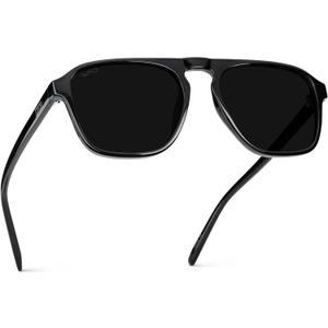 WearMe Pro Polarized Modern Aviator One-Bridge Square Mens Sunglasses