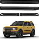 Side Door Guards Protector Compatible with Ford Bronco 4 Door 2021-2025 (Not for Bronco Sport), ABS Carbon Fiber Body Molding Guard Trims Strips