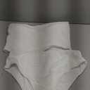 OYOANGLE Women's 2 Piece Strapless Swimsuit High Waisted Smocked Bandeau Bathing Suit (X-Large, White)