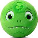 VangeBow Silent Indoor Soccer Balls for Toddlers 1-3, Inflatable Soft Plush Baby Toddler Soccer Ball Toys Gifts for Kid 3-5 Year Old Boy First Birthday Gift (Dinosaur, Pump Include)