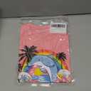 RAISEVERN Girls Clothes Cute Graphic Shirts Kids Short Sleeve T-Shirt Ocean Tee Tops Outifits, Size: 3-4T (Coral Blue)