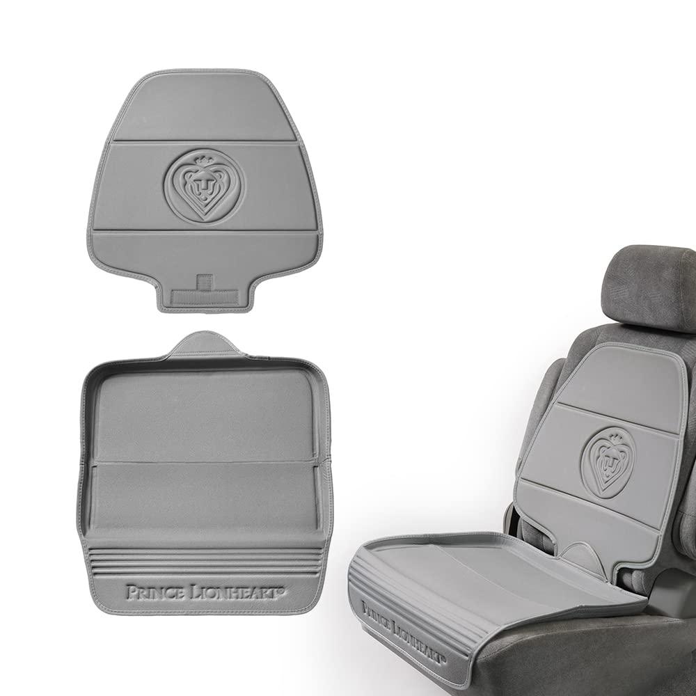 Prince Lionheart Car Seat Protector. The only 2 stage Seatsaver Designed with Thick padding, Nonabsorbent, waterproof, PVC foam material. Comparable with all baby and toddler car seats. (Grey) (1 Count (Pack of 1))