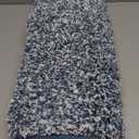Yimobra Bath Rugs for Bathroom 32x20, Ultra Soft and Water Absorbent Bath Mats, Non Slip Plush Shower Rugs, Microfiber Thick Matts for Bathroom Floor/Tub, Machine Washable, Denim Blue and White