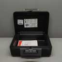 SentrySafe Fireproof Safe Box with Key Lock, Chest Safe with Carrying Handle to Secure Money, Jewelry, Documents, 0.25 Cubic Feet, 6.3 x 15.3 x 12.1 Inches, 1160