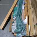 Backyard Discovery Buckley Hill Cedar Wood Swing Set with Wave Slide, Play Deck, Rock Wall Ladder, Belt Swings, Chalkboard, Canopy Roof, Outdoor Playset (Green)