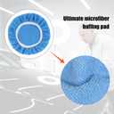 8Pcs Microfiber Car Polishing Pads Set, Professional Car Buffer Pads, Microfiber Waxer Bonnet Polishing Pad for Automobile Glass Cleaning, Polish, Detailing