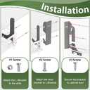 ForoGore 5WB-DMKIT Door Mount Kit Compatible with Rev-A-Shelf 5WB1 5WB2 5CW2 Series Basket RV Shelf Door Mount Kit for Cabinet Organizer Kitchen Base