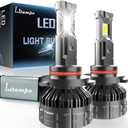 9006/HB4 LED Bulb Combo, 120W 25000 LM 800% Super Brightness Fog Light , IP68 Waterproof 6500K Cool White Replacement Bulbs, Pack of 2