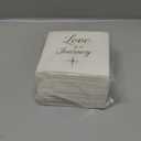 Sparkle and Bash Wedding Cocktail Napkins, Love is a Journey, Gold Foil (5 x 5 In, 100 Pack) - Bridal Shower Decorations