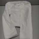 BOLEROSE Girls Cozy Faux Fur Childrens Kids Bolero Shrug Jacket Coat (9-10 Years, White)