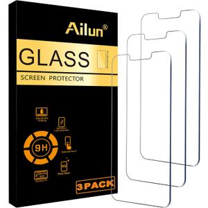 Ailun Screen Protector for iPhone 13 mini [5.4 Inch] Display 2021 3 Pack Tempered Glass