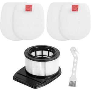Fit For Shark IZ531H IZ540H IZ541H IZ542H IZ562H IZ563H IZ661HC IZ662HC Upright Vacuum, Replacement Filters, 1 Filter, 4 Foam Filters & 4 Felt Filters, 1 Clean Brush