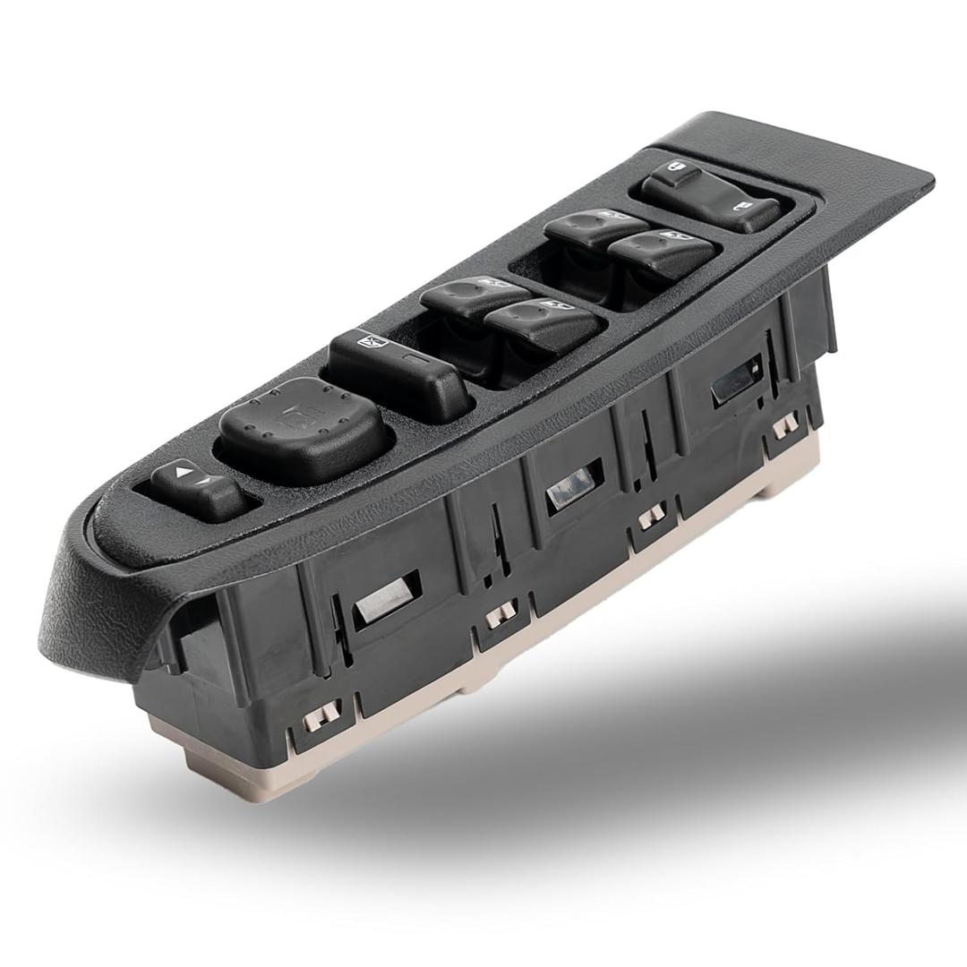 Driver Side Master Power Door Window Control Switch Cover Bezel Assembly Fit Chevy Chevrolet Silverado Gmc Sierra 1500 2500 2500HD 3500 2003 2004 2005 2006 2007 Replaces 15883320 DWS241