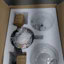 KoKo&Yukina Mid Century Modern Bathroom Matte Black Bathroom Vanity Light Fixtures Globe Sconce 2 Light Vanity Light Gold Vanity Light Mid Century Wall Sconce (1 Pack)