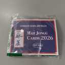 4 Pcs Mah Jong Cards 2026 Office Revision Standard Print American Mah Jong Card (Blue)