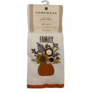 Homewear Hand Towels Set of 2 15" x 25"