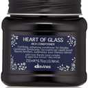 Davines Heart of Glass Rich Conditioner, Fortifying Treatment for Blonde & Silver Hair - Biacidic Bond Complex Repairs, Brightens & Nourishes with Jagua Blue Extract - Weightless Finish