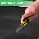 118"x40" Solid Rubber Sheet Heavy Duty Neoprene Rubber Roll Mats 1/8" Thick Sealing Silicone Flooring Insulated Waterproof Heatproof Oil Resistant for DIY Gasket Garage Workshop Floor Mat