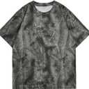 RoseSeek Men's Big and Tall Camo Shirt for Men Short Sleeve Y2k Camouflage Hunting T Shirt Graphic Tees 3Xlarge