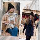 Winter Hats for Women- Winter Beanie Womens with Bobble, Soft Warm Ribbed Knit Cuffed Womens Winter Hat (Black)