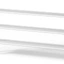 Kitsure Extra-Long Shoe Rack for Closet, Shoe Organizer for Front Door Entrance, Stackable Shoe Shelf, Detachable Closet Organizers and Storage, 39.0" Wide - 3 Tier, White