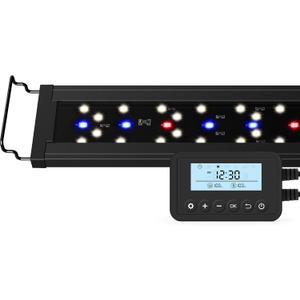 NICREW SkyLED Plus Aquarium Plant Light, Freshwater Fish Tank Light with Ramp Up and Dim Down, Spectrum Adjustable and Lighting Schedule Programmable with Controller, 36-48 Inches, 36 Watts