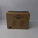 EDISHINE 2 Pack Motion Sensor Outdoor Wall Lights, Dusk to Dawn Exterior Lighting Fixture, Modern Porch Light Wall Mount, Clear Water Glass, Anti-Rust Aluminum for Front Door Garage, Patio, Black