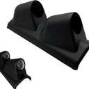 Universal Black 2" 52mm Double 2 Hole Pillar Gauge Pod Holder