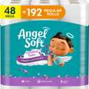 Angel Soft Toilet Paper with Fresh Lavender Scented Tube, 48 Mega Rolls = 192 Regular Rolls, Soft and Strong Toilet Tissue (320 sheet (Pack of 48))