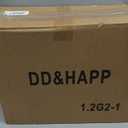 DD&HAPP Glass Drink Dispensers For Parties.1.2 Gallon Beverage Dispensers With Stand And Stainless Steel Spigot.Party Drink Dispenser For Punch,Iced Tea,Ideal for Weddings,Events,Buffet&Home Use.