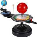 English Solar System Sun Earth Moon Orbital Model, Educational Planetarium Project Kit for Science Astronomy Teaching, Earth Moon Sun Rotation Model for Kids