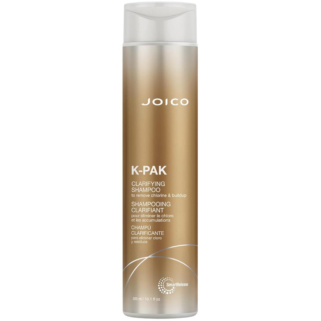 Joico K-PAK Daily Clarifying Shampoo to Remove Chlorine & Buildup | For Damaged Hair | Repair & Prevent Breakage | Boost Shine | With Keratin & Guajava Fruit Extract (10.1 Fl Oz (Pack of 1))