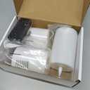 Homemory Realistic Flickering Battery Operated Candles, LED Fake Electric Candle with Remote Control and Timer, Flameless Candles for Home, Christmas Decoration, White, Set of 3 (D3"xH4"5"6")