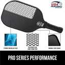 Gorilla Gear USAPA Approved Pickleball Starter Set, Fiberglass Paddles with Bag and Balls, Indoor Outdoor Court Use, Comfortable Racket Grip, Oversized Sweet Spot Pickle Ball Paddle for Men, Women (Black)