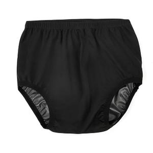 Adult Cloth Diaper Cover for Incontinence, Active Waterproof Leakproof Latex Pants, Noiseless Reusable Washable Pull Up Plastic Pants (No Cotton Inside, L)