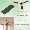 40 Pack Ceiling Fan Filters for Fan Blades, Activated Coconut Carbon Fan Filter Pads, Easy-Install Dust Catcher Accessories for Home, Fits Most Ceiling Fans, Helps Reduce Dust & Odors