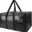 Size 54,5×26,5, Extra Large Heavy Duty Stronger Handles Storage Bags Moving Totes Zippered Reusable Wrap Around Handle Storage Totes