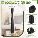 2 x Nuogo 20'' Black Tall Floor Vases Ceramic Skinny Long Vase for Pampas Grass Modern Minimalist Tall Flower for Fireplace Living Room Home Decor