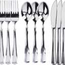 300 Plastic Silverware Set, Silver Plastic Cutlery Set, Disposable Silverware Set | 100 Plastic Forks, 100 Plastic Spoons, 100 Plastic Knives | Heavy Duty Bulk Disposable Flatware Plastic Utensils Set