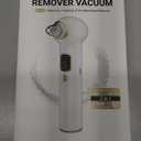 Pore Vacuum Blackhead Remover with Heating, Blackhead Extractor with 3 Adjustable Suction Levels, 5 Probes, Blackhead Remover Tools for Women and Men (White)