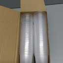 Yaomiao 200 Pcs 2 Inch Clear Mini Plastic Plant Pot Nursery Seedling Pots Seed Starter with Drainage Holes for Indoor Outdoor Garden Succulent Plants Cuttings Transplanting