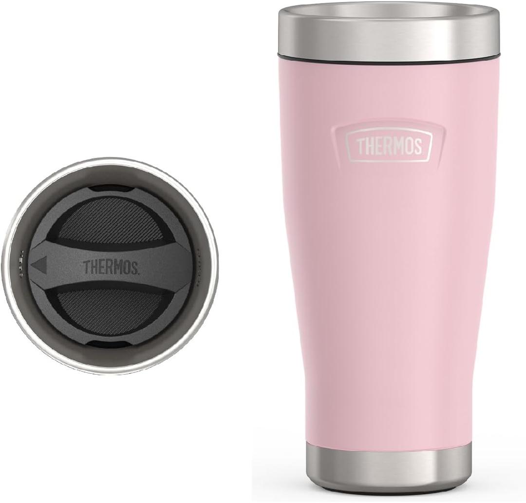 THERMOS ICON SERIES, Stainless Steel Tumbler, Sunset Pink, 16 oz