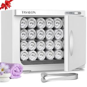 TASALON Professional Hot Towel Warmer Cabinet, 23L Large Capacity, Use for Facial Spa, Hair Beauty, Salon Equipment and Home, Perfect Temperature for Towel Warmer, Fits up to 72 Small Towels - White